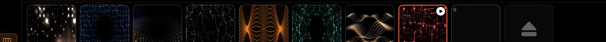 Chain slot thumbnails